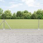 vidaXL Gegoten Draad Schutting met 7 Flenspalen 0.4x10 m, Verzenden, Nieuw, IJzer