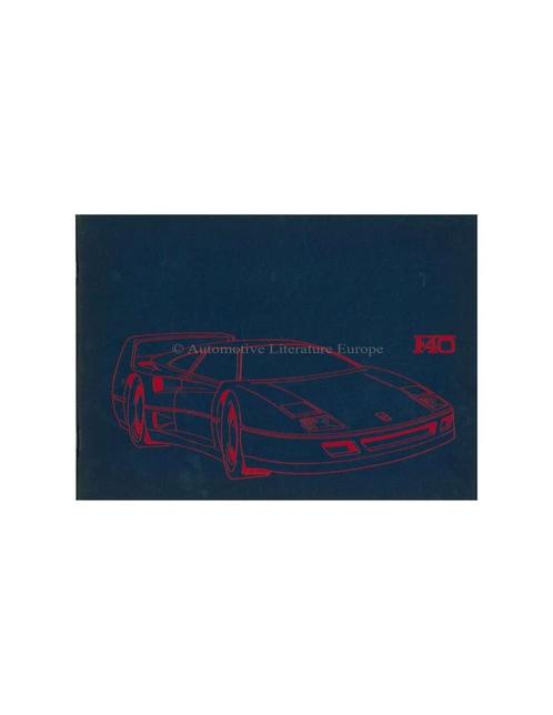 1987 FERRARI F40 PERSMAP DUITS 478/87, Boeken, Auto's | Folders en Tijdschriften, Ferrari