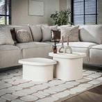 Sachiko organische salontafels - set van 2 - L - OUTLET B, Huis en Inrichting, Ophalen of Verzenden, Nieuw, Wit
