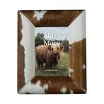 fotolijst koe bol bruin/wit 18x13cm, Huis en Inrichting, Woonaccessoires | Overige, Verzenden, Nieuw