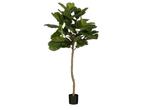 Ficus Lyrata Kunstplant – Realistische Fiddle Leaf Plant |, Verzenden, Nieuw
