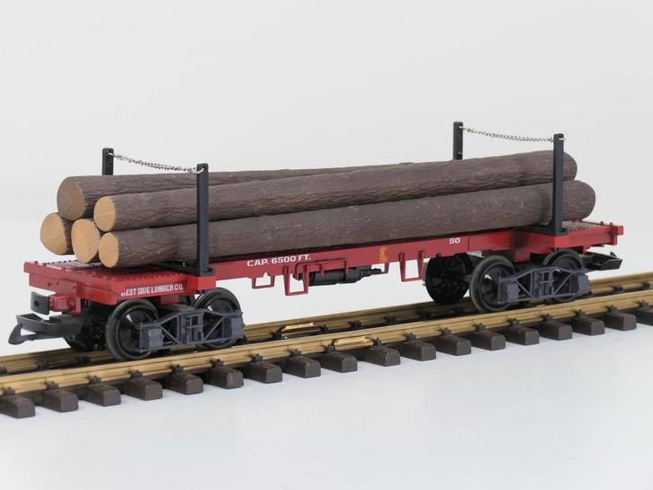 LGB 41660 West Side Lumber Co wagen No 50 Selten, Hobby en Vrije tijd, Modeltreinen | Overige schalen, Overige typen, Gebruikt
