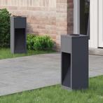 vidaXL Zonne LED Padverlichting 2 pcs Antraciet Koudgewalst, Verzenden, Nieuw