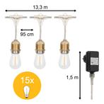 Bailey Prikkabel Transparant 15 meter + 15 LED lampen 0.5..., Ophalen of Verzenden, Nieuw