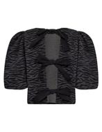 -20% CoCouture  CoCouture Co couture zebracc blouses 244 3, Kleding | Dames, Verzenden, Nieuw, Zwart