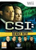 CSI: Deadly Intent [Wii], Spelcomputers en Games, Games | Nintendo Wii, Ophalen of Verzenden, Zo goed als nieuw