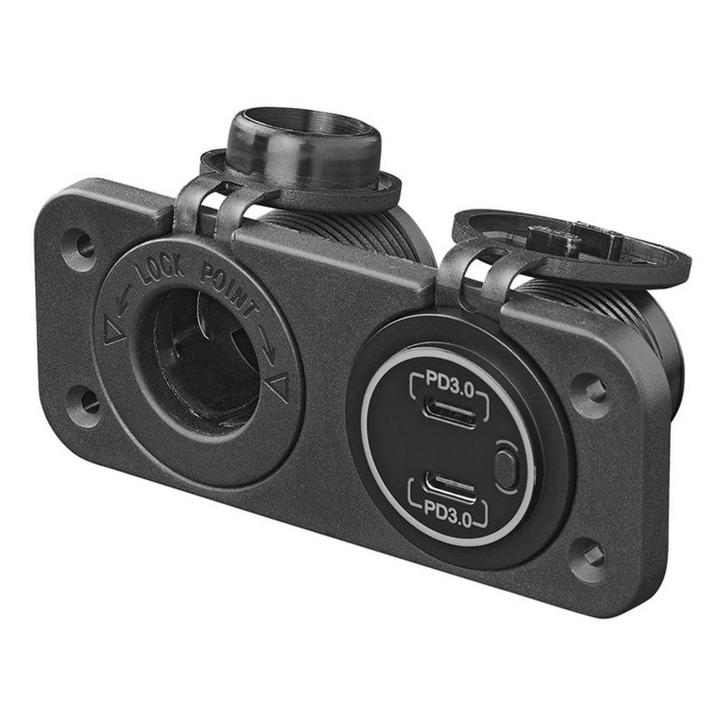 ProPlus Inbouw kit: 12V stekkerdoos + 2x USB snellader Ty..., Doe-het-zelf en Verbouw, Elektra en Kabels, Nieuw, Ophalen of Verzenden