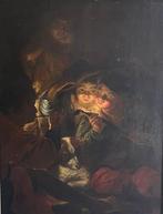 Jacob Jordaens (1593-1678), Navolger van - Giovani fumatori