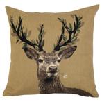 gobelin kussen blader gewei bloem wit 45x45cm, Verzenden, Nieuw