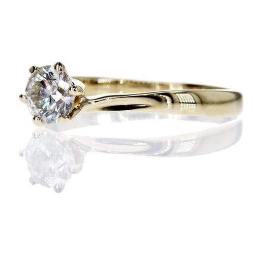 Zonder Minimumprijs - Verlovingsring - 14 karaat Geel goud -, Sieraden, Tassen en Uiterlijk, Antieke sieraden