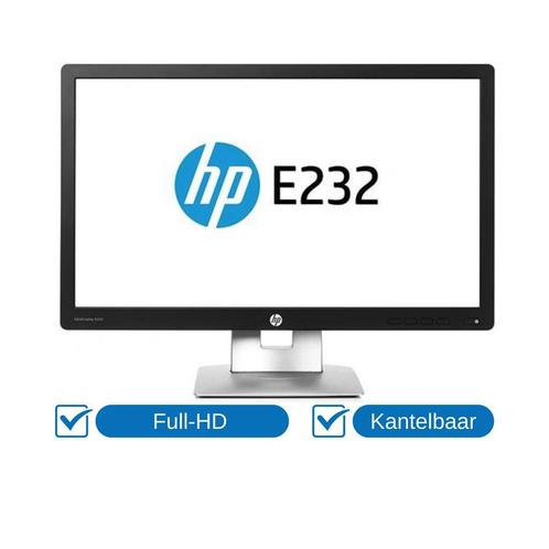 HP EliteDisplay E232 23 inch zwart Full-HD, Computers en Software, Monitoren, 5 ms of meer, Gebruikt, Ophalen of Verzenden