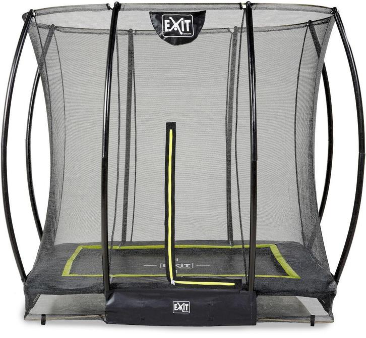 Exit Silhouette InGround trampoline met net - 214 x 153 cm -, Kinderen en Baby's, Speelgoed | Buiten | Trampolines, Nieuw, Verzenden