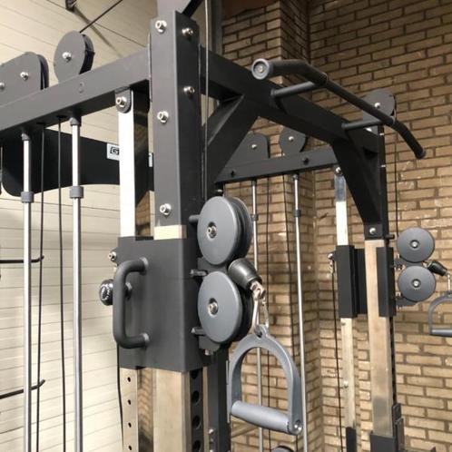 Gymfit squat rack/dual adjustable pulley | multi functioneel, Sport en Fitness, Fitnessapparatuur, Gebruikt, Verzenden