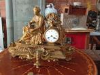 Figurale pendule Romantisch Brons - 1850-1900, Antiek en Kunst, Antiek | Klokken