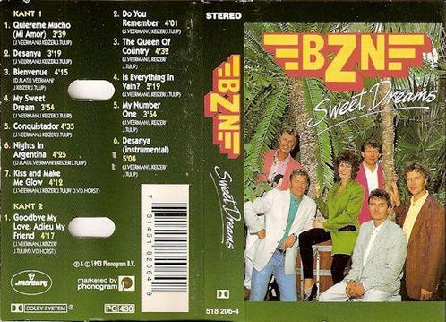 Cassette - BZN - Sweet Dreams, Cd's en Dvd's, Cassettebandjes, Verzenden