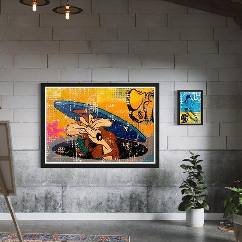 Moabit - Wile E. Coyote and the Road Runner X Best Course, Antiek en Kunst, Kunst | Schilderijen | Modern