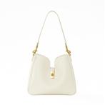 Mira Elegante Leren Schoudertas, Verzenden, Nieuw, Beige, Schoudertasje