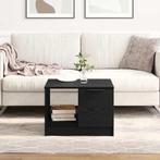 vidaXL Salontafel with Drawer Zwart eiken 50 x 50 x 36 cm, Verzenden, Vierkant, Nieuw, 50 tot 100 cm
