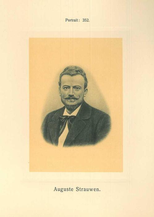 Portrait of Auguste Louis Strauwen, Antiek en Kunst, Kunst | Etsen en Gravures