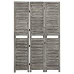 vidaXL Kamerscherm met 3 panelen 106,5x166 cm massief hout, Verzenden, Nieuw