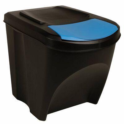 VidaXL afvalbak, set van 3 stuks, antraciet, 25L ieder, Zakelijke goederen, Horeca | Meubilair en Inrichting, Ophalen
