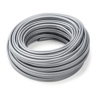 Tweelingsnoer | 2x 0.75 mm² | 10 meter (Zilver), Doe-het-zelf en Verbouw, Elektra en Kabels, Nieuw, Verzenden
