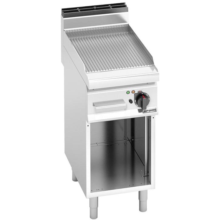 GGM Gastro | Elektrische bakplaat - 4,8 kW - Gegroefd |, Witgoed en Apparatuur, Grillplaten, Nieuw, Verzenden