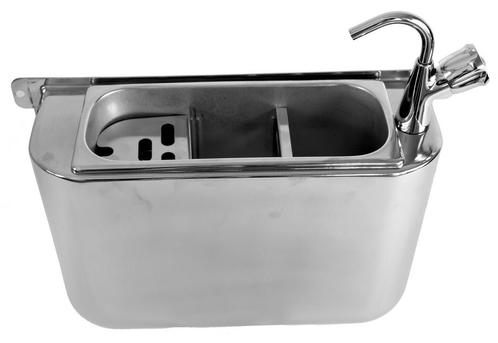 Ijslepel Spoelbak Met Kraan 410x120x270  Met Waterafvoergat,, Zakelijke goederen, Horeca | Keukenapparatuur, Nieuw in verpakking