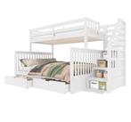 Moderne Kinder Stapelbedden 90x200 + 140x200 cm met Lades, Verzenden, Nieuw