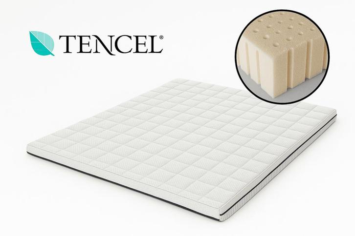 Talalay de luxe topper - 8cm - 80/220, Huis en Inrichting, Slaapkamer | Beddengoed, Overige typen, Wit, Nieuw, Verzenden