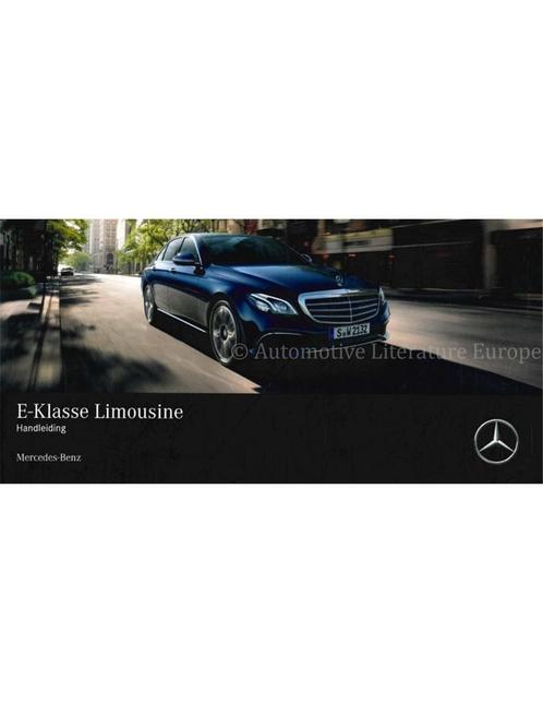 2018 MERCEDES BENZ E KLASSE SEDAN INSTRUCTIEBOEKJE, Auto diversen, Handleidingen en Instructieboekjes