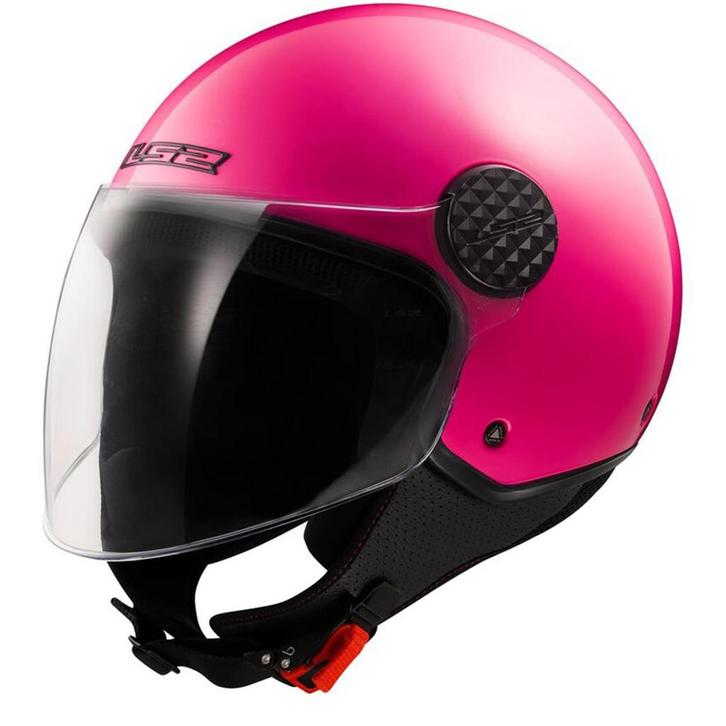 LS2 OF558 Sphere Lux II Solid Fluo Roze Jethelm, Motoren, Kleding | Motorhelmen, XXL, Nieuw met kaartje, Overige merken, Jethelm