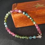 Tourmaline) Armband van 925 zilver - Hoogte: 3 mm - Breedte: