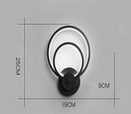 Moderne LED Wandlamp – 20W Warm Licht 3000K Zwart Wandspot, Huis en Inrichting, Lampen | Spots, Verzenden, Nieuw