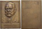 Bronze-plakette 1927 Personenmedaille Hindenburg, Paul vo..., Postzegels en Munten, Verzenden
