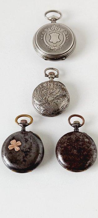 Klokonderdelen - Cylindre & Anonyme - Vintage Metaal, Zilver, Antiek en Kunst, Antiek | Klokken