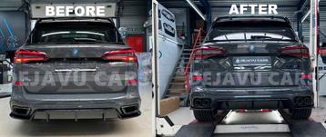 Custom Sport Dubbele Uitlaat Tips voor BMW X5 G05 M Tech beschikbaar voor biedingen