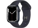 Apple Watch Series 7 OLED 41 mm Zwart GPS, Verzenden, Zo goed als nieuw