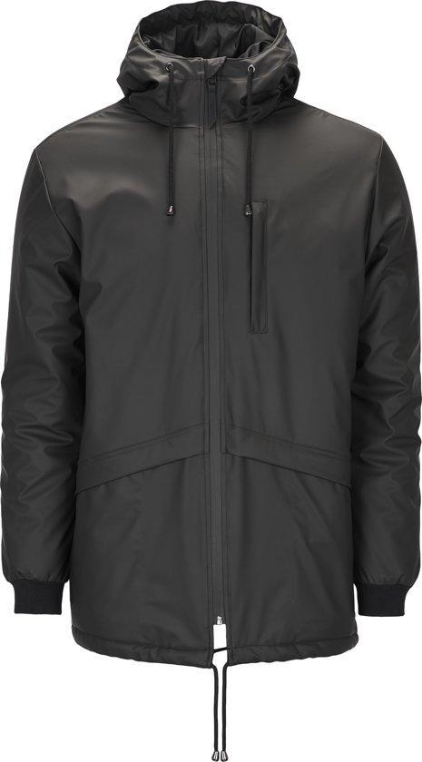 Rains N3 Parka 1248 Regenjas - Unisex - Black - Maat XS, Fietsen en Brommers, Fietsaccessoires | Fietskleding, Verzenden