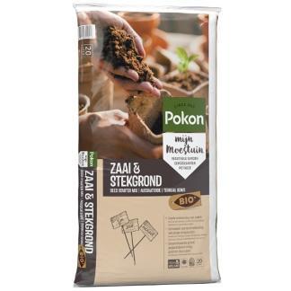 Zaai- & stekgrond | Pokon | 20 liter (Bio-label, Turfvrij), Tuin en Terras, Aarde en Mest, Verzenden