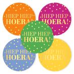30x Sticker Hiep Hiep Hoera! - Mix - Sluitsticker -, Verzenden, Nieuw