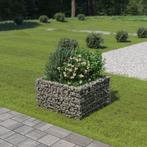 vidaXL Gabion plantenbak verhoogd 90x90x50 cm gegalvaniseerd, Tuin en Terras, Verzenden, Nieuw, Metaal, 60 tot 100 cm