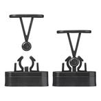 ProPlus Deurvanger met flexibele klem - zwart - 2-delig -..., Doe-het-zelf en Verbouw, Hang- en Sluitwerk, Ophalen of Verzenden