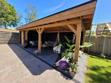 Robuuste Douglas Overkapping incl. berging 3x9 meter beschikbaar voor biedingen