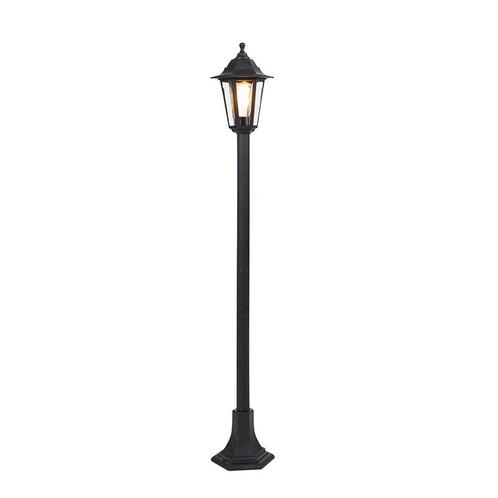 Klassieke lantaarn zwart IP44 - New Haven, Tuin en Terras, Buitenverlichting, Nieuw, Minder dan 50 watt, Kunststof