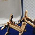 Gelamineerd geel goud (18k). - Manchetknopen - pilot van een