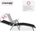 2dekans | tectake® - Ligstoel ligbed zonnebed - verstelbare, Ophalen of Verzenden, Zo goed als nieuw