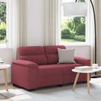 vidaXL 2-zitsbank wijnrood 120 cm stof, Huis en Inrichting, Banken | Bankstellen, Verzenden, Nieuw, Tweepersoons, Stof