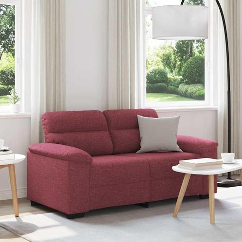 vidaXL 2-zitsbank wijnrood 120 cm stof, Huis en Inrichting, Banken | Bankstellen, Nieuw, Stof, Tweepersoons, Verzenden