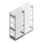 Gebruikte Heavy Duty legbordstelling 2500x1000x400 mm